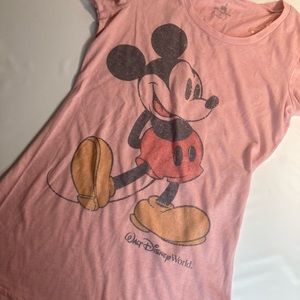 Walt Disney world pink short sleeve t shirt xs